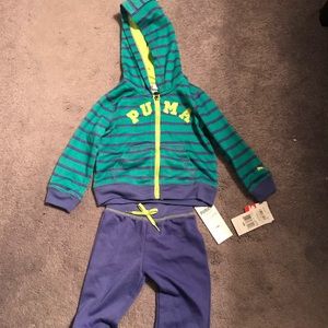 Puma jacket and sweat pants